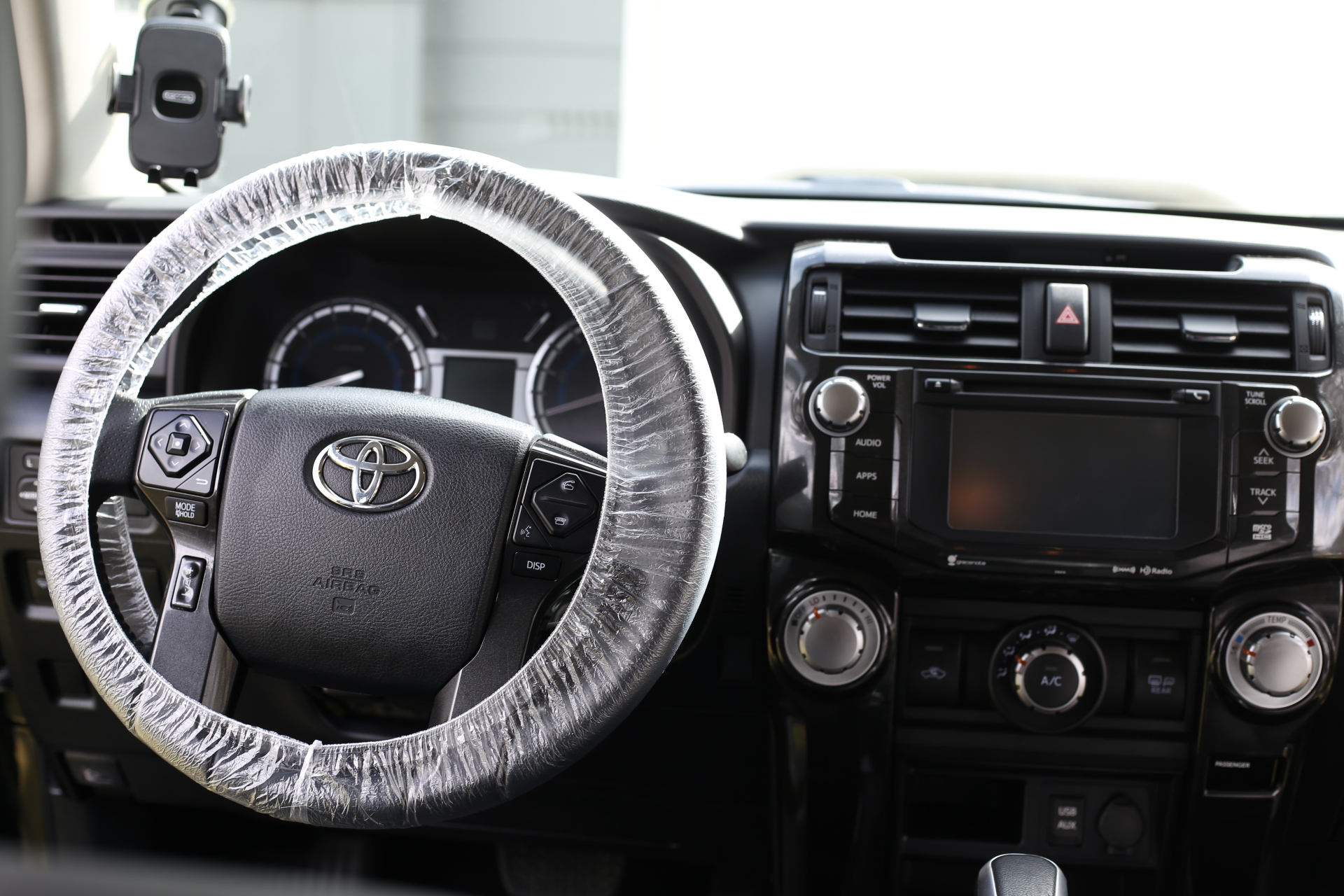 Toyota 4Runner dashboard and console freshly detailed